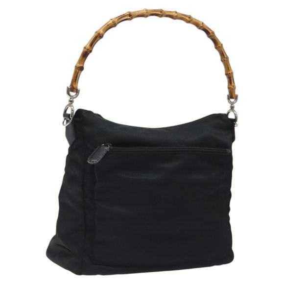 Gucci Bamboo Black NYLON shoulder - Picture 1 of 10